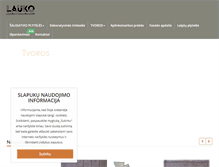 Tablet Screenshot of laukoplyteles.lt